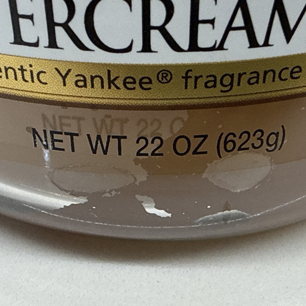 Yankee Candle BUTTERCREAM 22 oz Original Large Single Wick Jar Candle NEW! - Picture 4 of 12